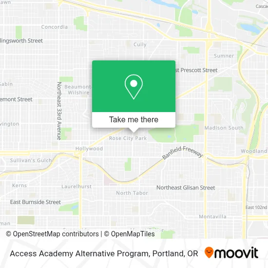 Access Academy Alternative Program map