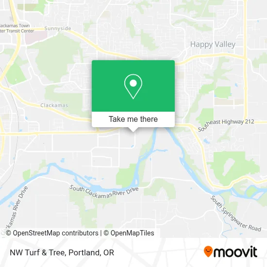 NW Turf & Tree map