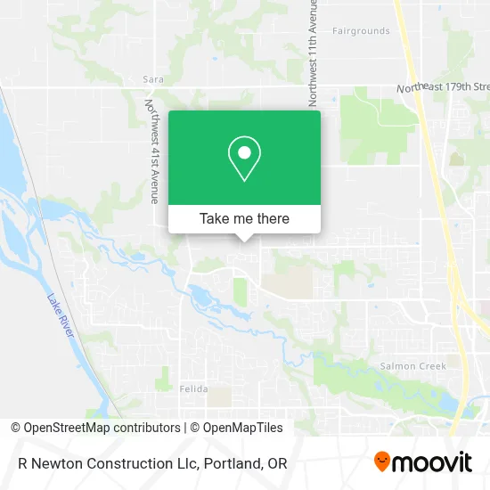 R Newton Construction Llc map