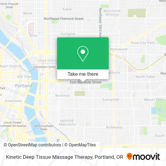 Kinetic Deep Tissue Massage Therapy map