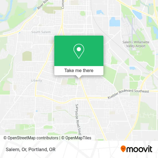 Salem, Or map