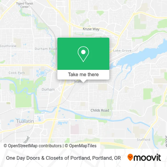 One Day Doors & Closets of Portland map