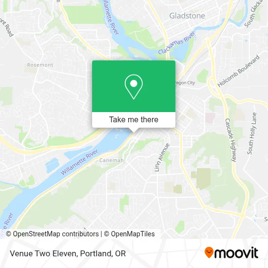 Venue Two Eleven map