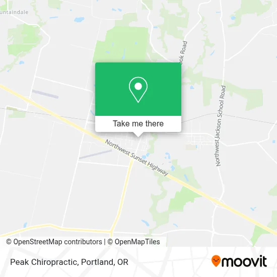 Peak Chiropractic map