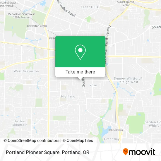Portland Pioneer Square map