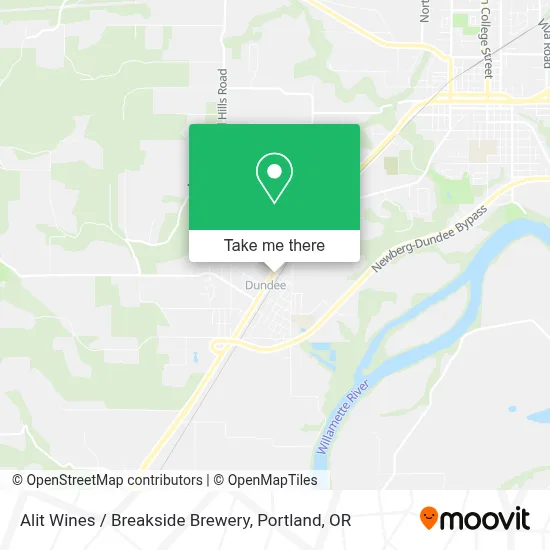Alit Wines / Breakside Brewery map