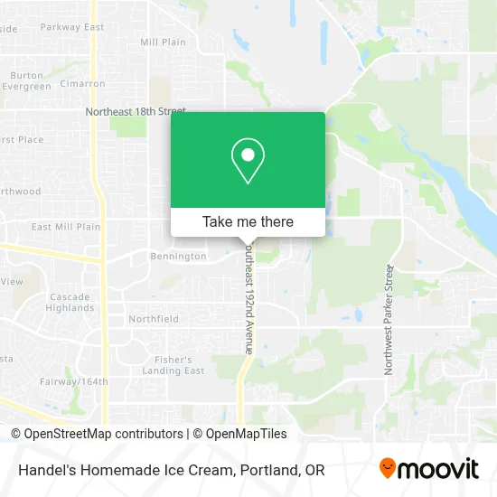 Handel's Homemade Ice Cream map
