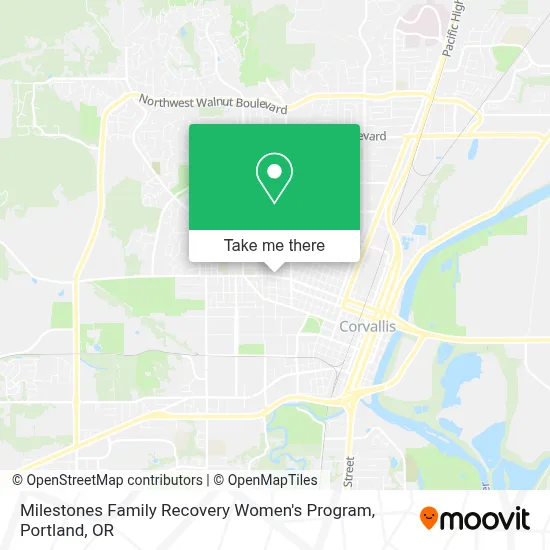 Milestones Family Recovery Women's Program map