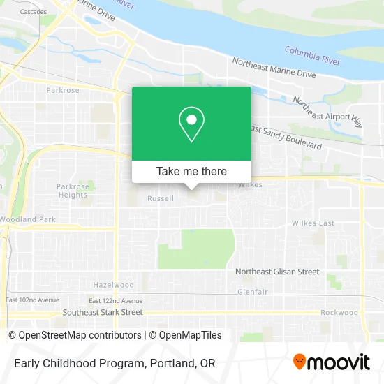 Early Childhood Program map