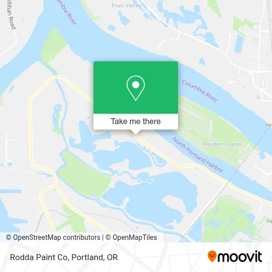 Rodda Paint Co map