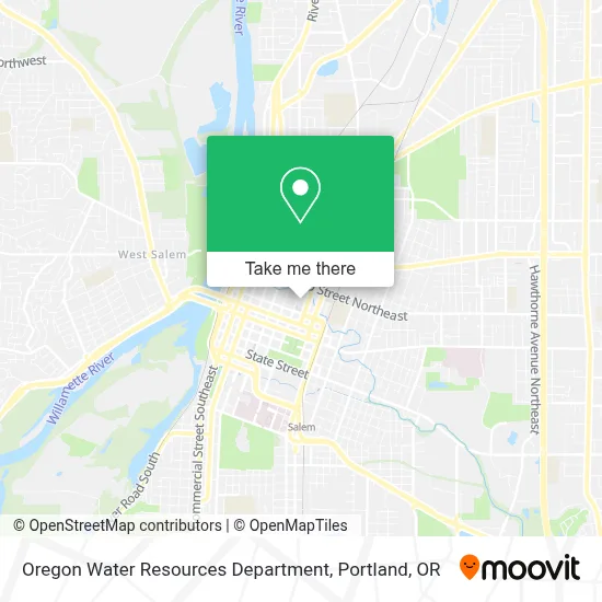 Oregon Water Resources Department map