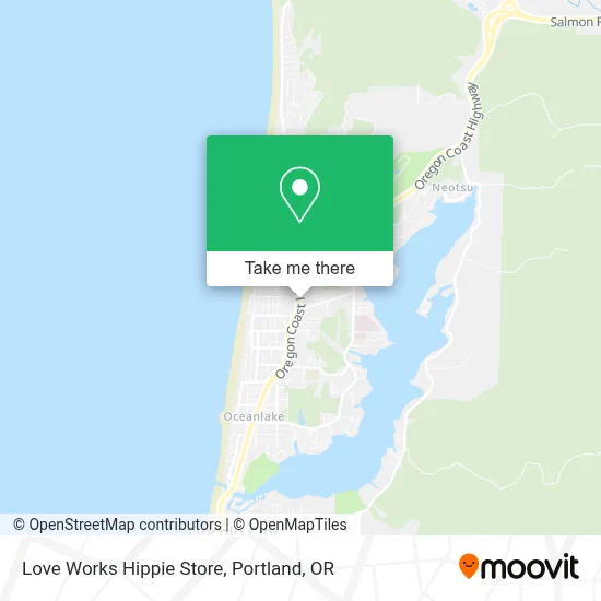 Love Works Hippie Store map