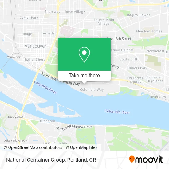 National Container Group map