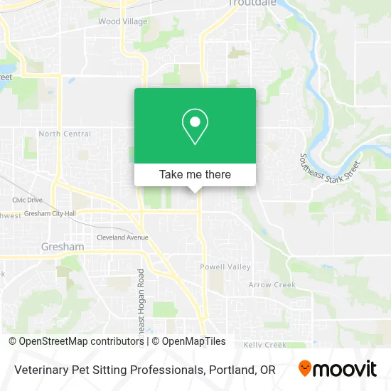 Veterinary Pet Sitting Professionals map