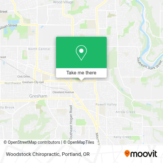 Woodstock Chiropractic map
