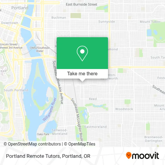 Portland Remote Tutors map