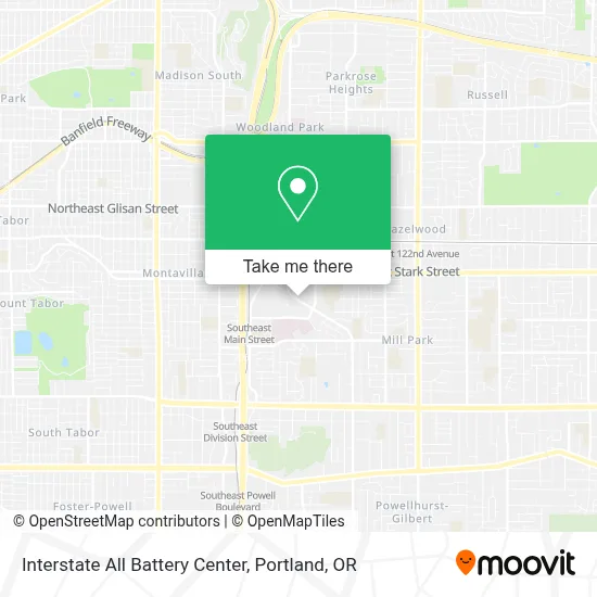 Interstate All Battery Center map