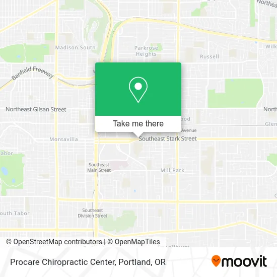 Procare Chiropractic Center map