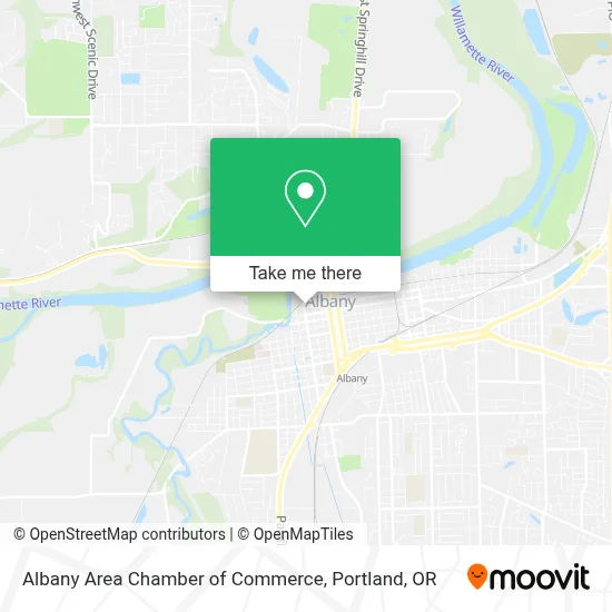 Albany Area Chamber of Commerce map