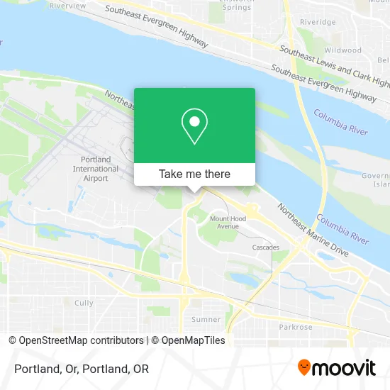 Portland, Or map