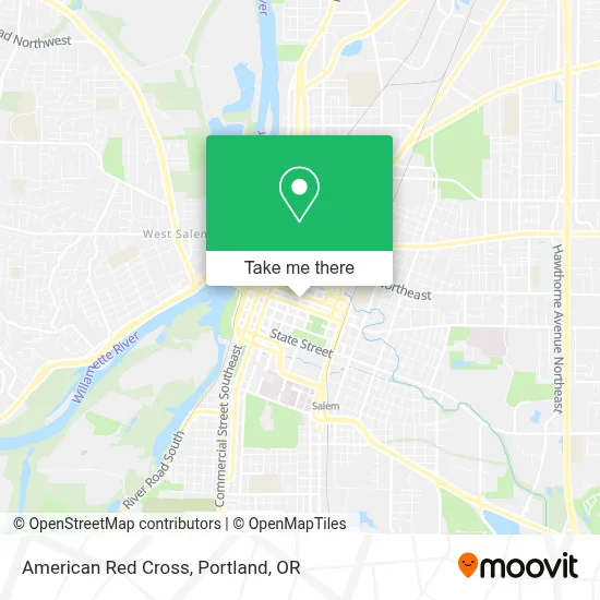 American Red Cross map