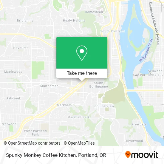 Spunky Monkey Coffee Kitchen map