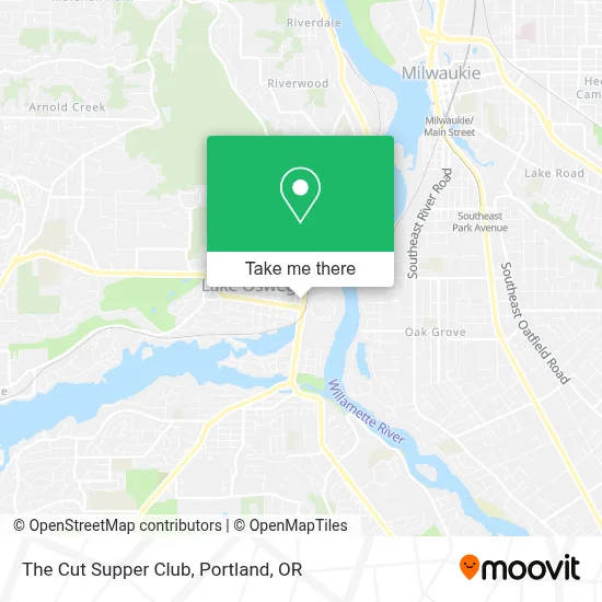 The Cut Supper Club map