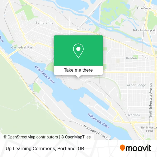 Up Learning Commons map