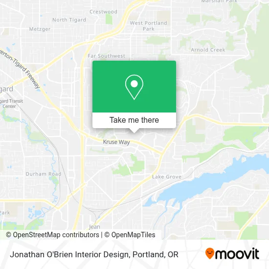 Jonathan O'Brien Interior Design map