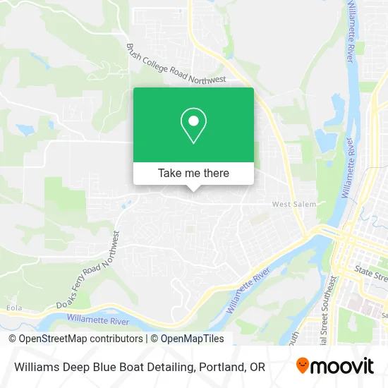 Williams Deep Blue Boat Detailing map