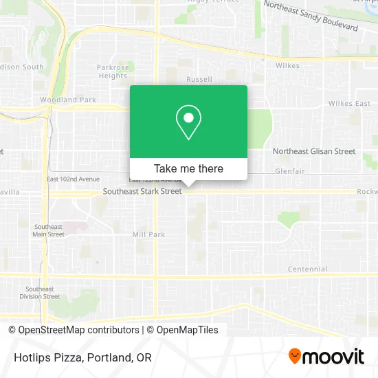 Hotlips Pizza map