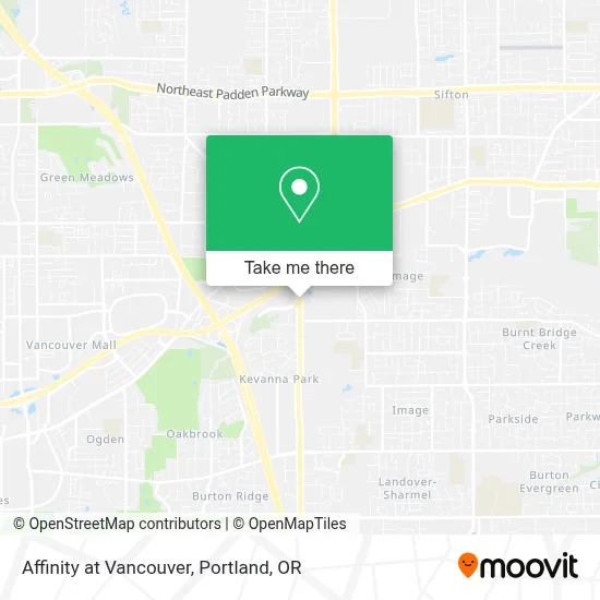 Affinity at Vancouver map