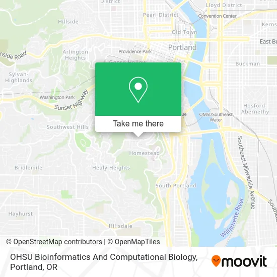 OHSU Bioinformatics And Computational Biology map