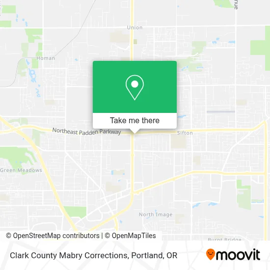 Clark County Mabry Corrections map
