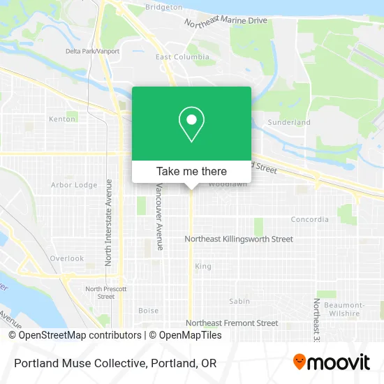 Portland Muse Collective map