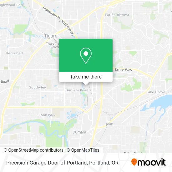 Precision Garage Door of Portland map