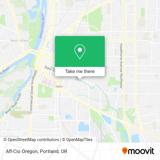Afl-Cio Oregon map