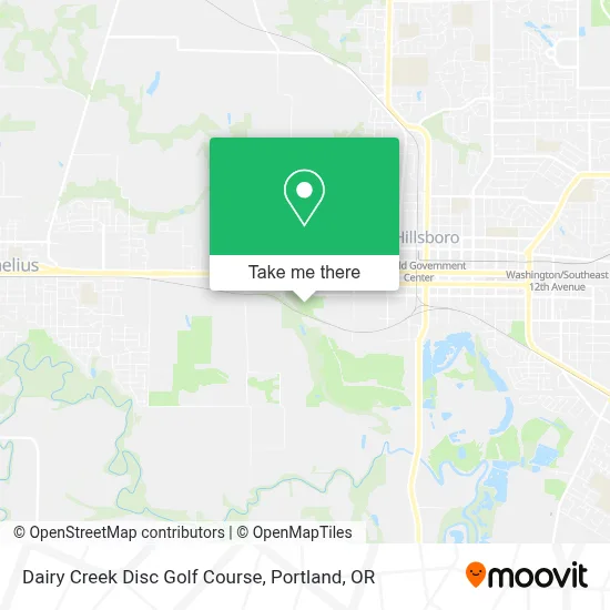 Dairy Creek Disc Golf Course map