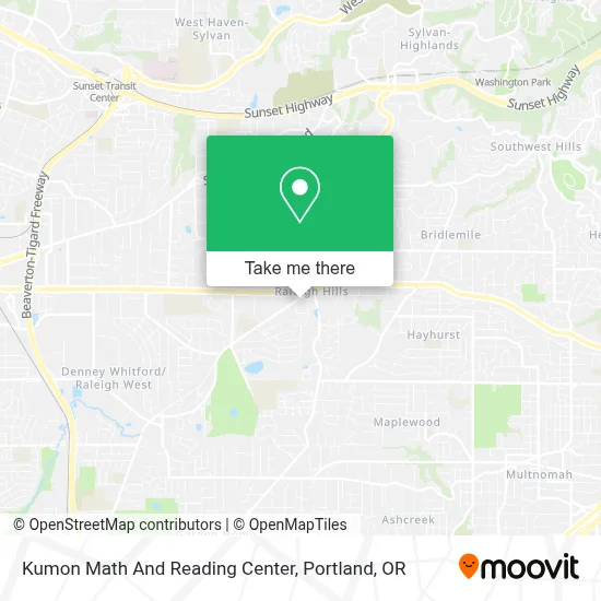 Kumon Math And Reading Center map