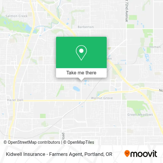 Kidwell Insurance - Farmers Agent map