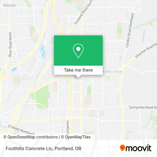 Foothills Concrete Llc map