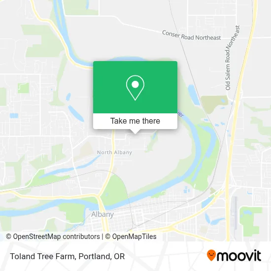 Toland Tree Farm map