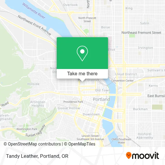 Tandy Leather map
