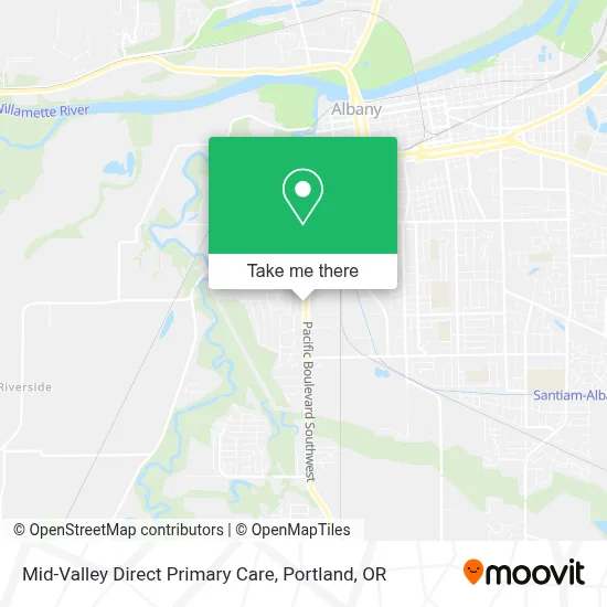 Mid-Valley Direct Primary Care map