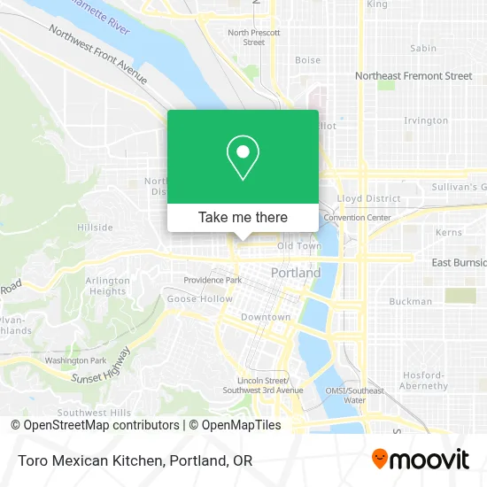 Toro Mexican Kitchen map