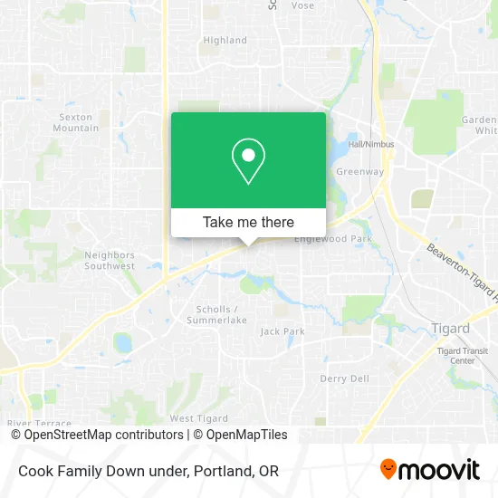Cook Family Down under map