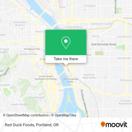 Red Duck Foods map