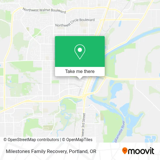 Milestones Family Recovery map