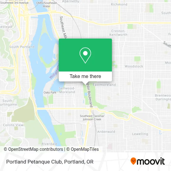 Portland Petanque Club map