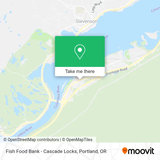 Fish Food Bank - Cascade Locks map